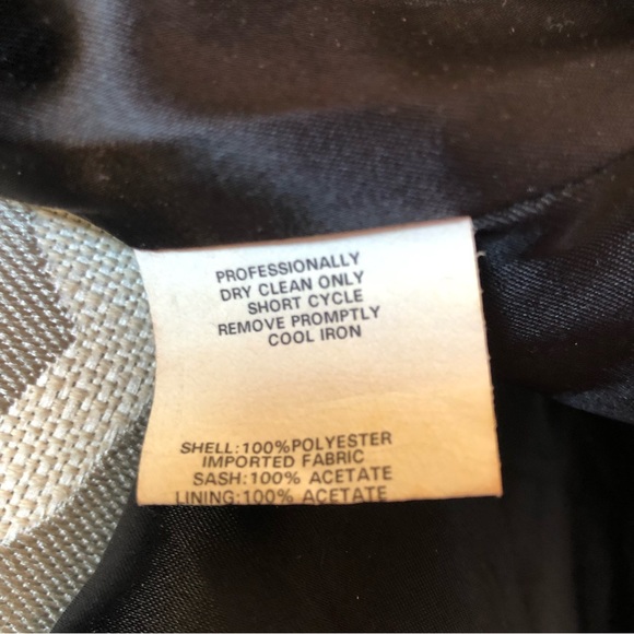 Elegant Black Satin Trumpet Halter Gown by Jessica McClintock - Picture 5 of 5